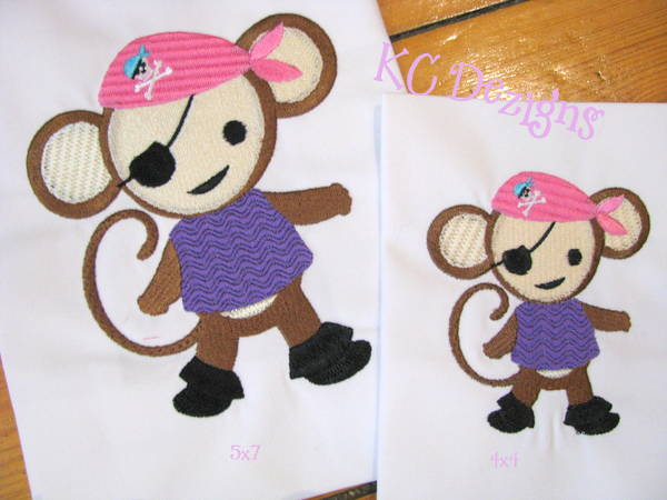 Pirate Girl Monkey