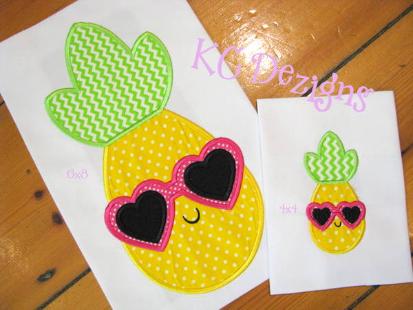 Pineapple With Heart Sunglasses