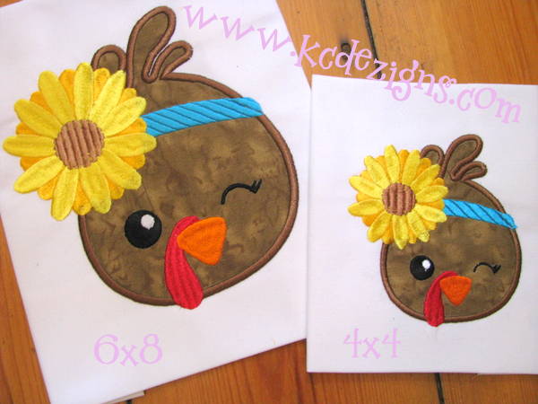 Girl Turkey With Flower