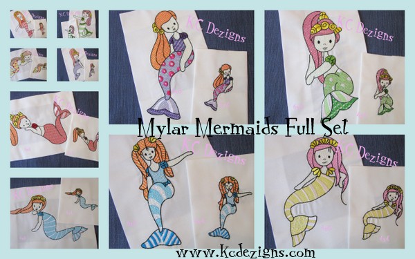 Mylar Mermaids Full Set