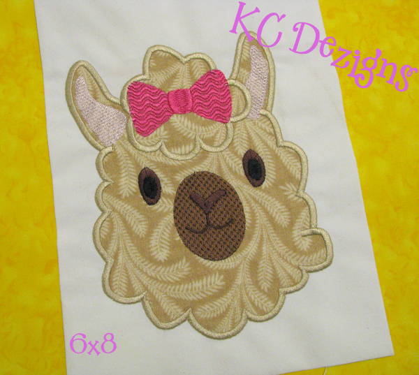 Llama Face With Bow