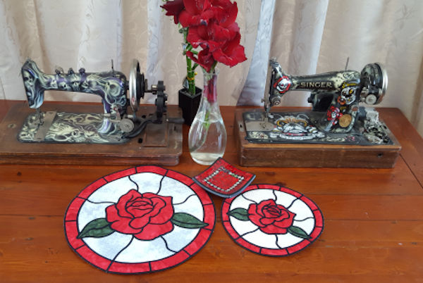 Stained Glass Collection - Roses  -5