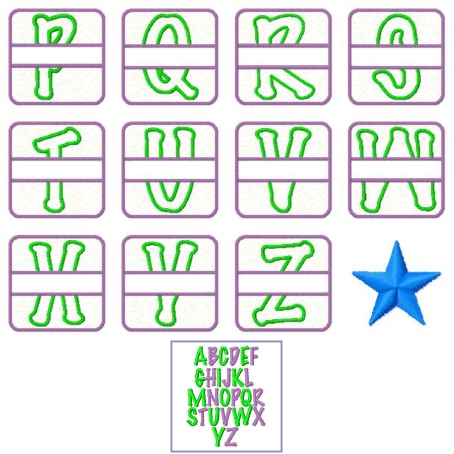 Applique Patch Alphabet 