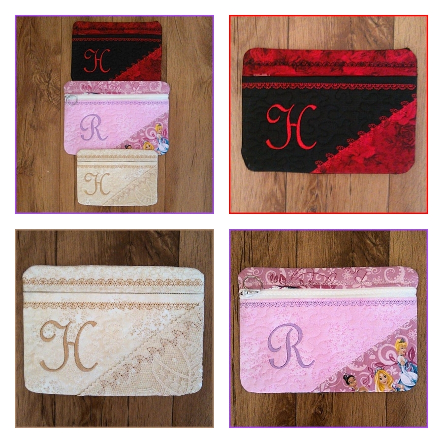 Large Make Up Bag/Pencil Case - In-the-hoop 