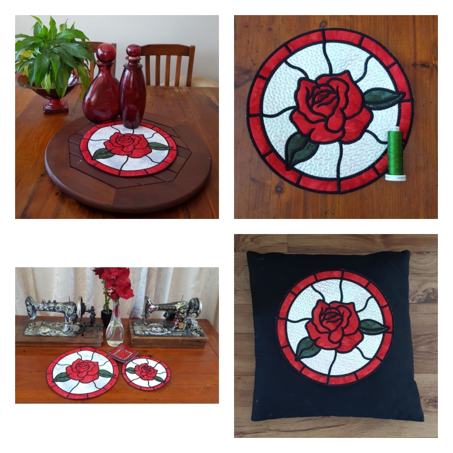 Stained Glass Collection - Roses  