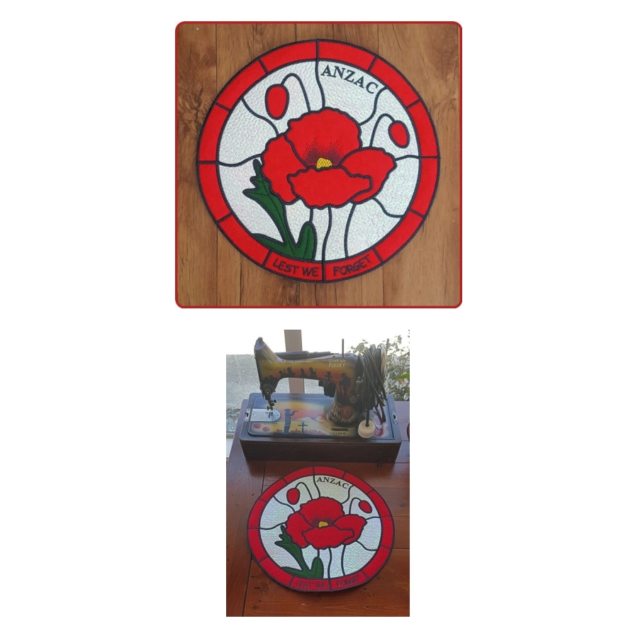 Stained Glass Collection - Poppy 