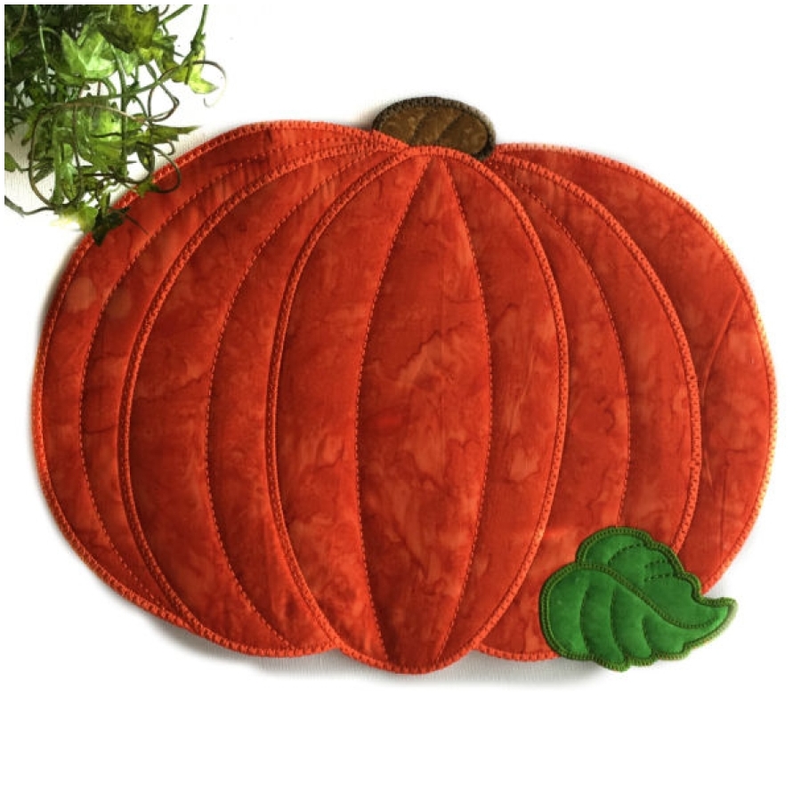 Large Pumpkin Placemat OregonPatchWorks