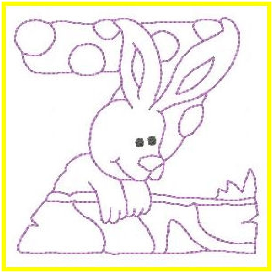Redwork Easter Alphabet