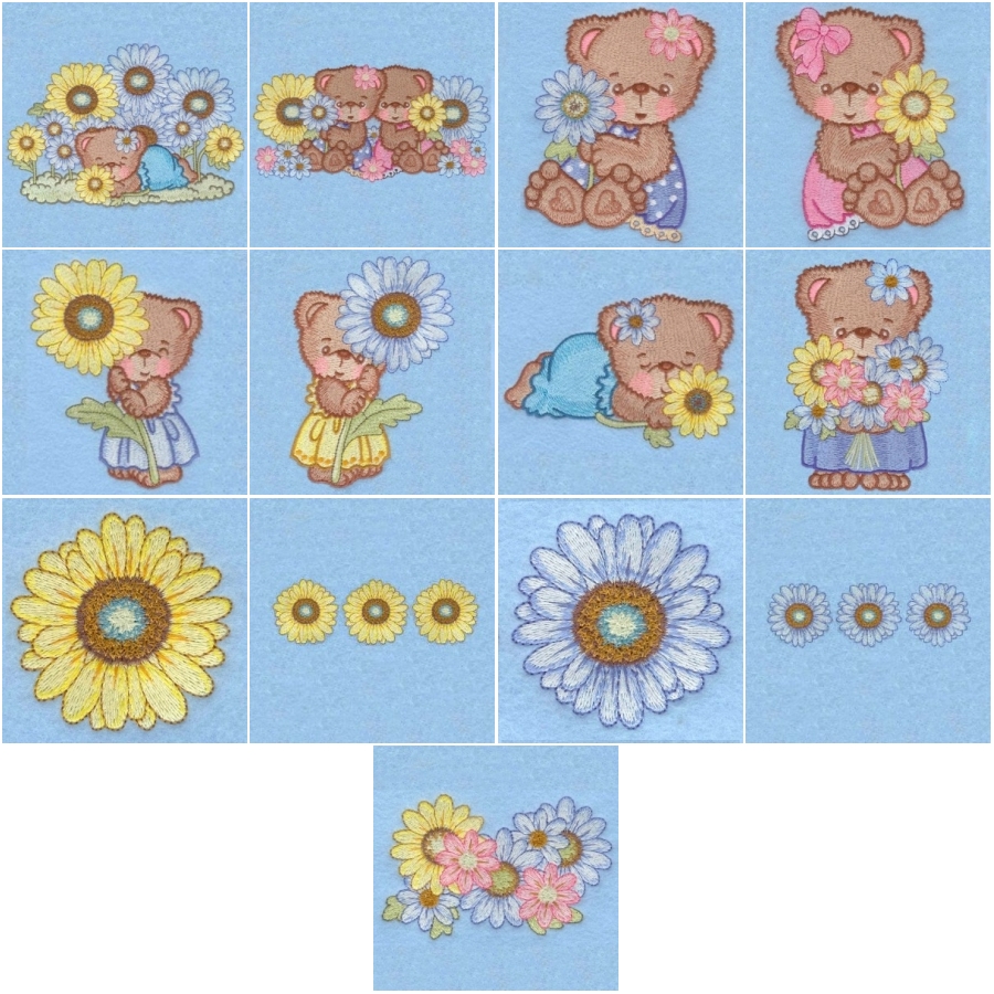 Cute Colors Daisy Bears CD