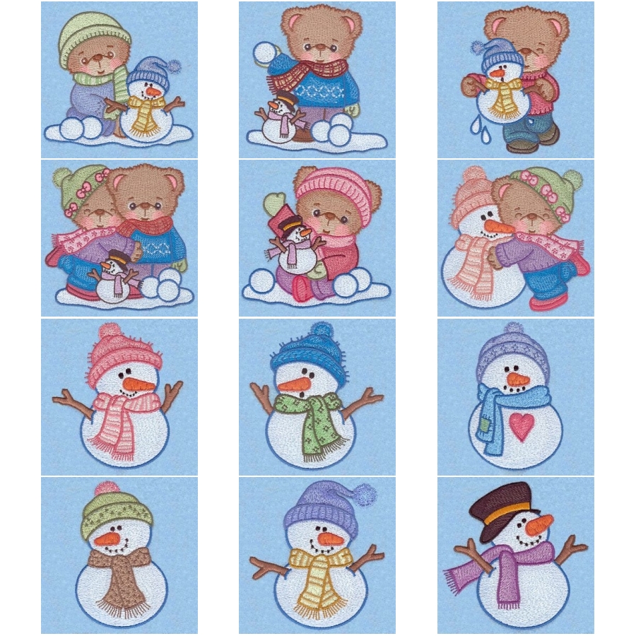 Cute Colors Winter Bears CD