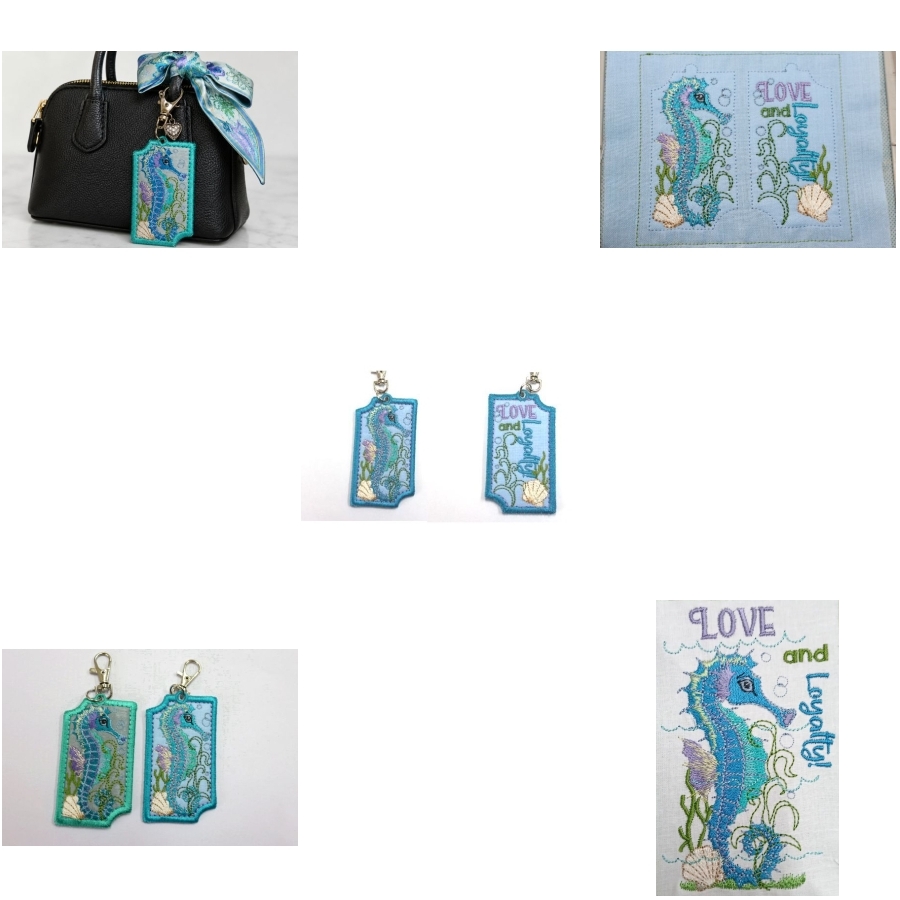 Seahorse bag charm