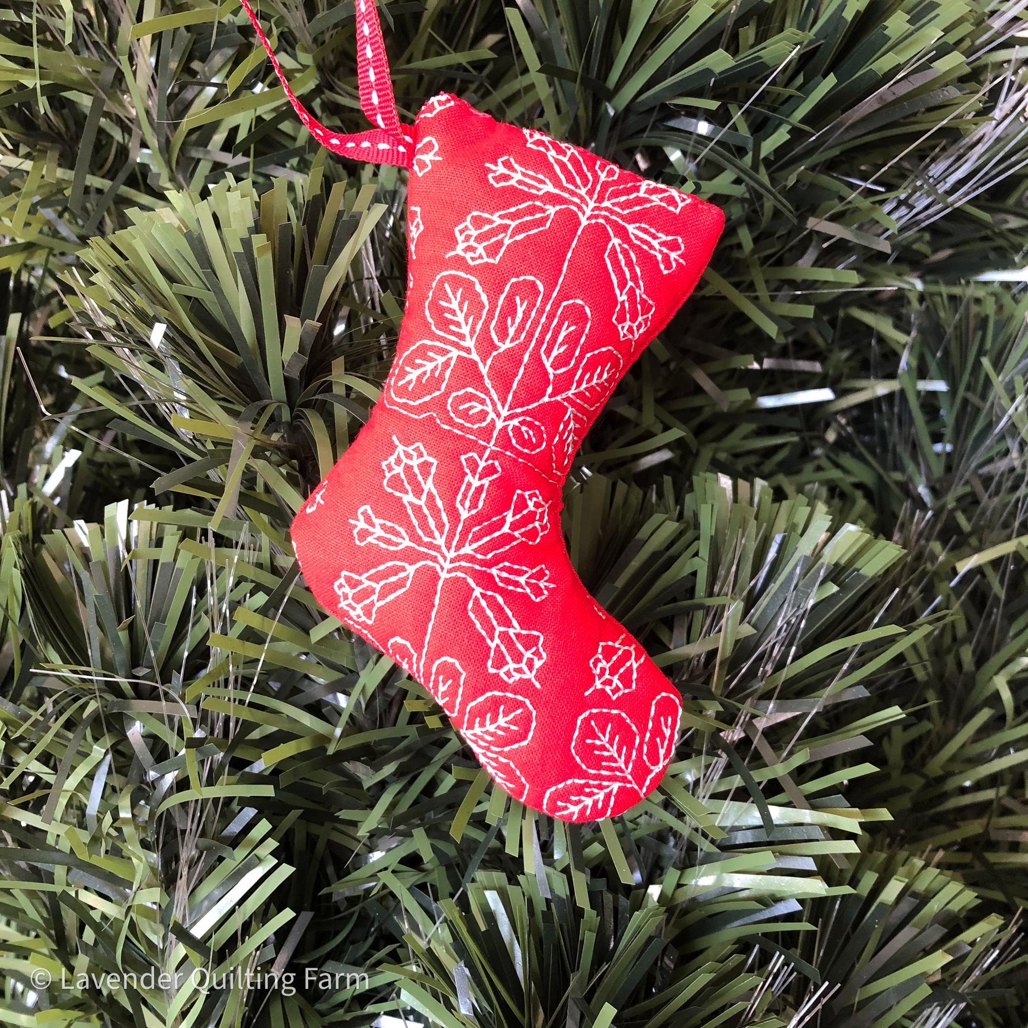 Quilted Stocking Ornaments-6