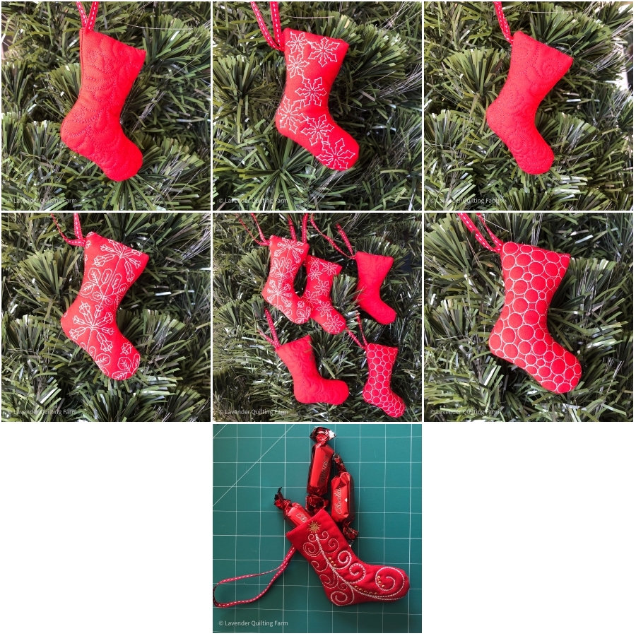 Quilted Stocking Ornaments