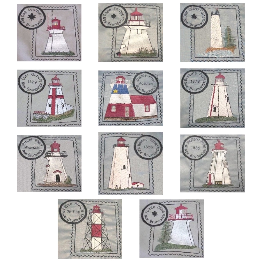 New Brunswick Canada Lighthouse Stamps