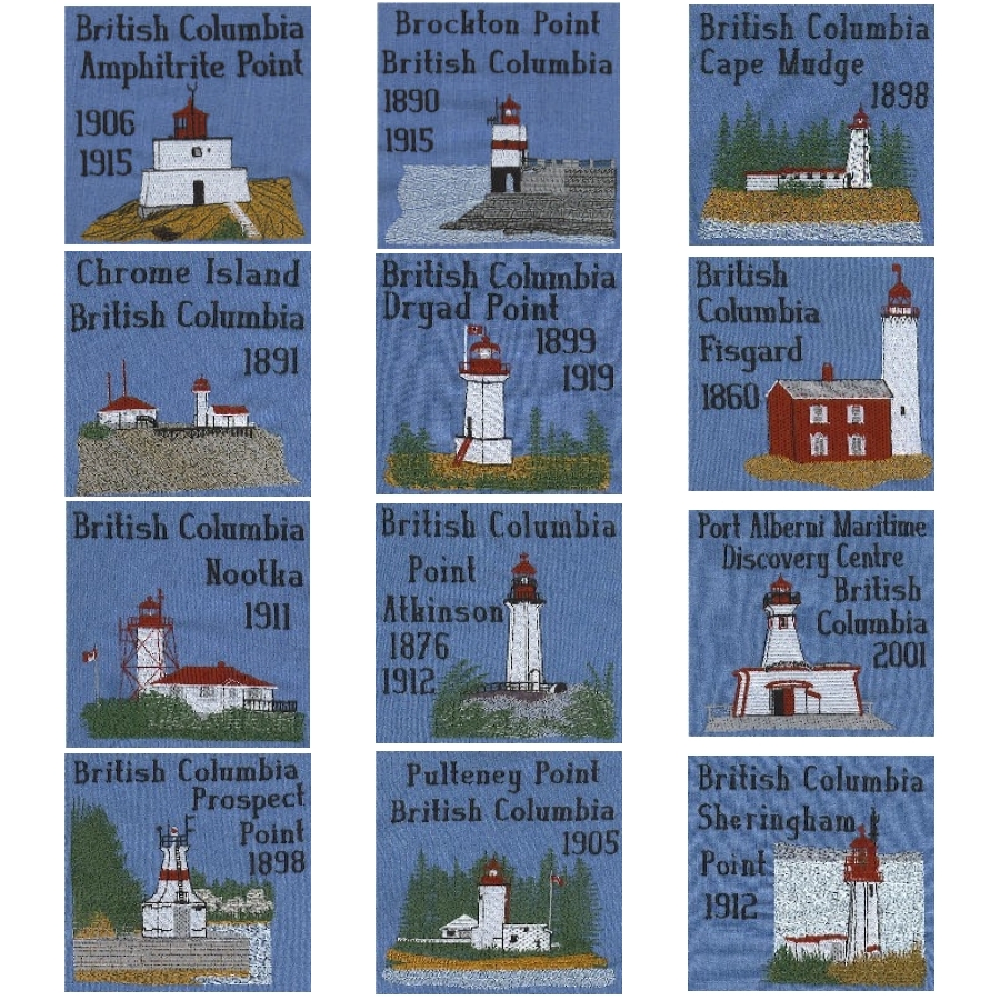 British Columbia Set 1 Lighthouse Blocks