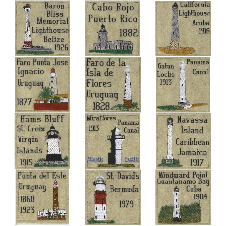 South America Lighthouse Blocks