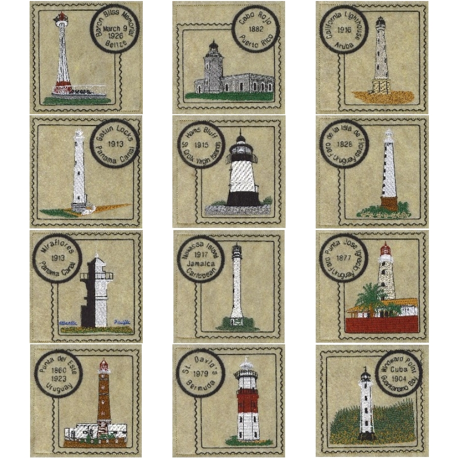 South America Lighthouse Stamps