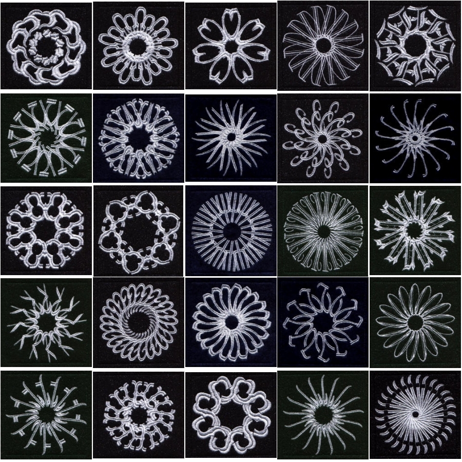 Keyboard Snowflakes Set A