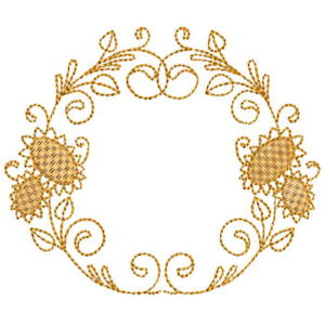 Mar-Lena Embroidery, sunflower frame