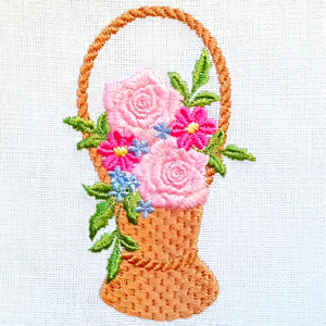 pattistudio, basket of flowers