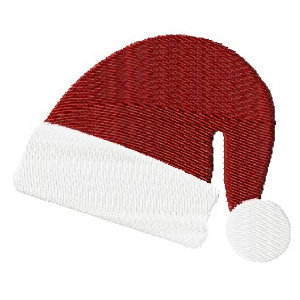 red moon gardens, santa hat