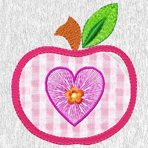 Ovistin In Africa, applique apple embroidery design, free download
