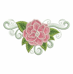 Sweet Heirloom Embroidery, rose motif to download for free