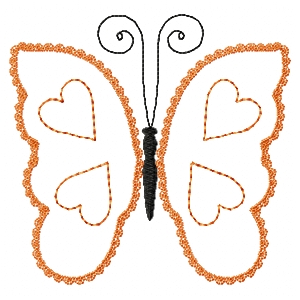 Designs By Lizette, butterly with hearts