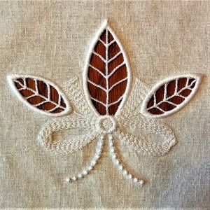Beautiful embroidery, cutwork design