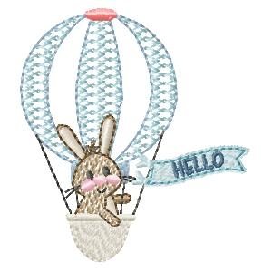 from the needle of anne, rabbit with balloon