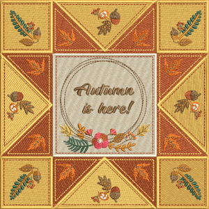 The silk pincushion, quilt block