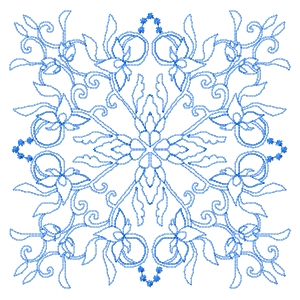 Lavender Quit Farm, scroll quilt block