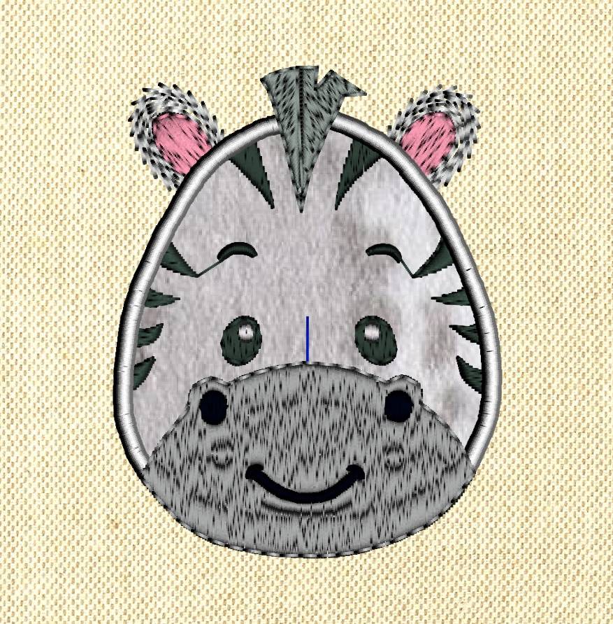 Cute zebra made by Ovistin in Africa. Great for baby blankets and clothes.
