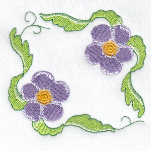 Hennessy Embroidery, flower design
