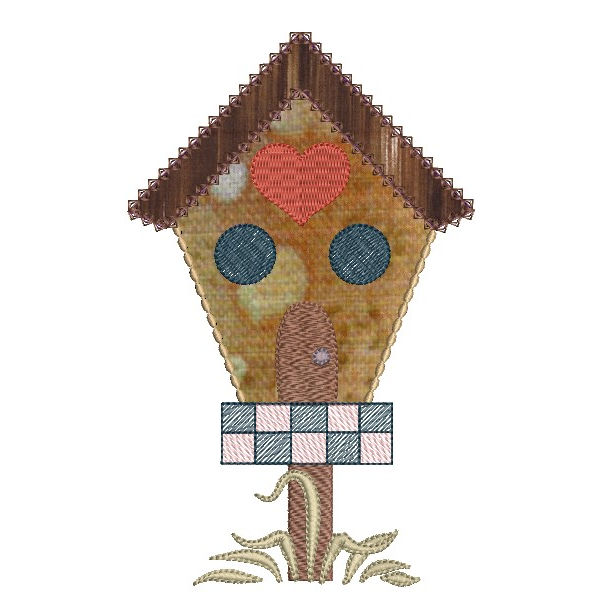 birdhouse applique design