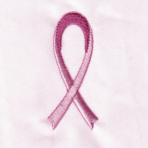 Enigma Embroidery, pink ribbon