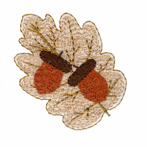 Happy Cat Design Studio, oak leaf and acorns