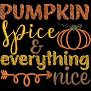 Alluring Embroidery Designs PUMPKINS