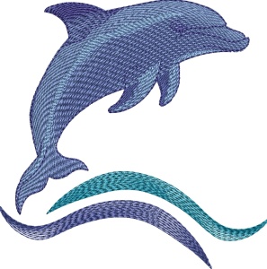 ALLSTITCH, dophin swimming