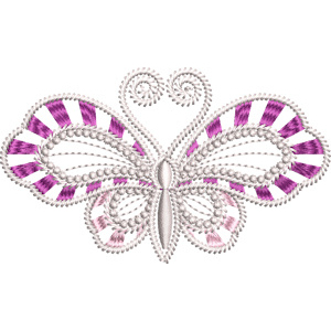 candy stripe butterfly