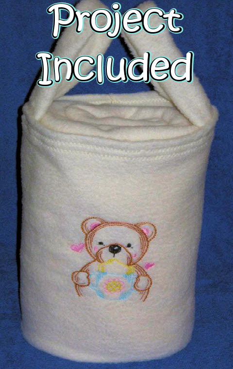 Baby Polar Bear & Blankie In A Bag Project-3