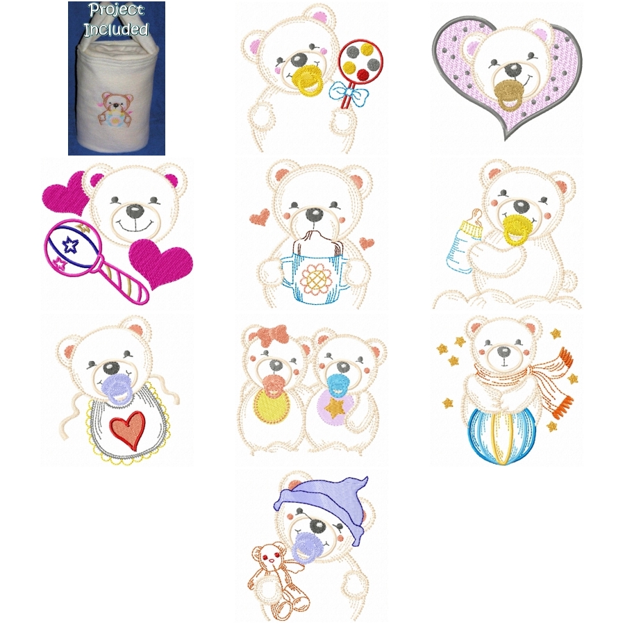 Baby Polar Bear & Blankie In A Bag Project