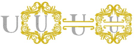 Monogram A-Z Plus Variations-25