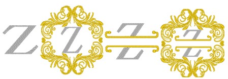 Monogram A-Z Plus Variations-30