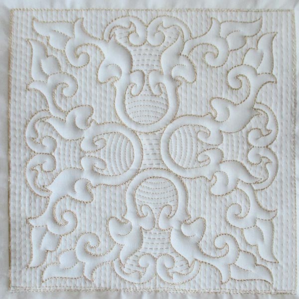 Mock Trapunto Quilt Blocks -7