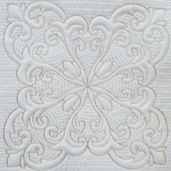 Mock Trapunto Quilt Blocks -15