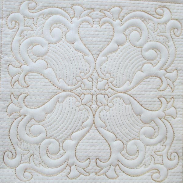 Mock Trapunto Quilt Blocks -16