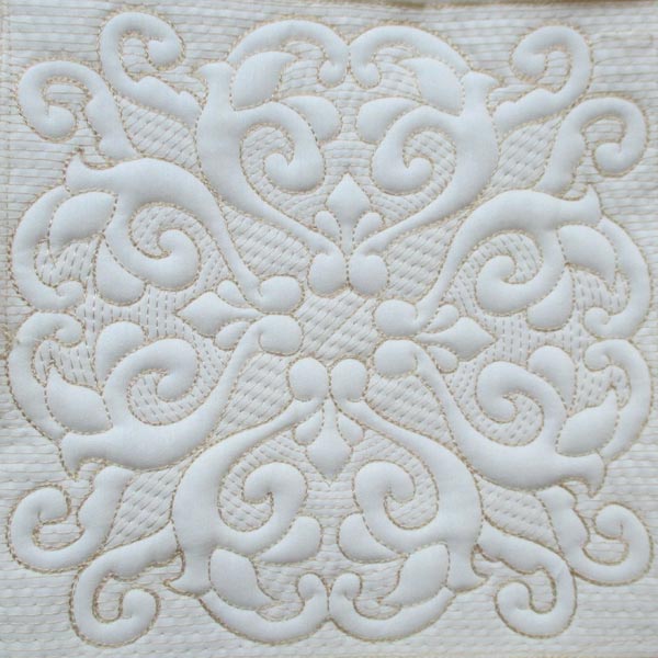 Mock Trapunto Quilt Blocks -17