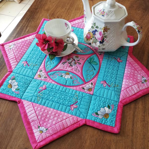 Cathedral Window Table Mat-3