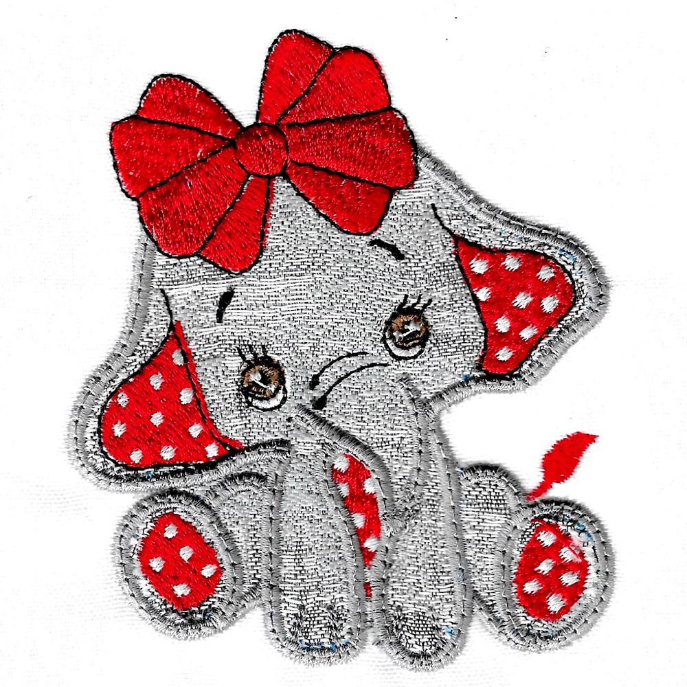 Applique Baby Elephants-3